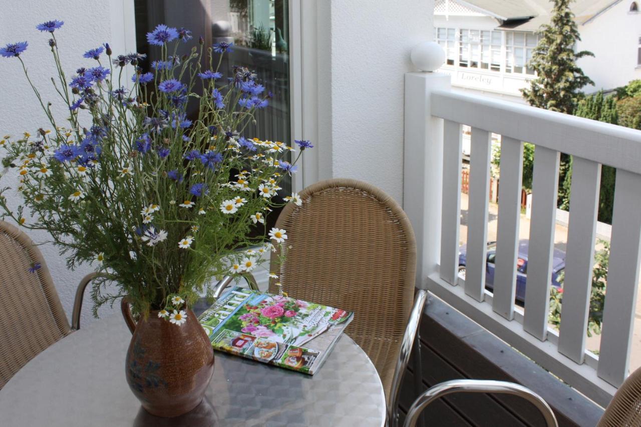 Villa Laetitia Fewo 16 - Strandnah, Balkon Binz Kültér fotó